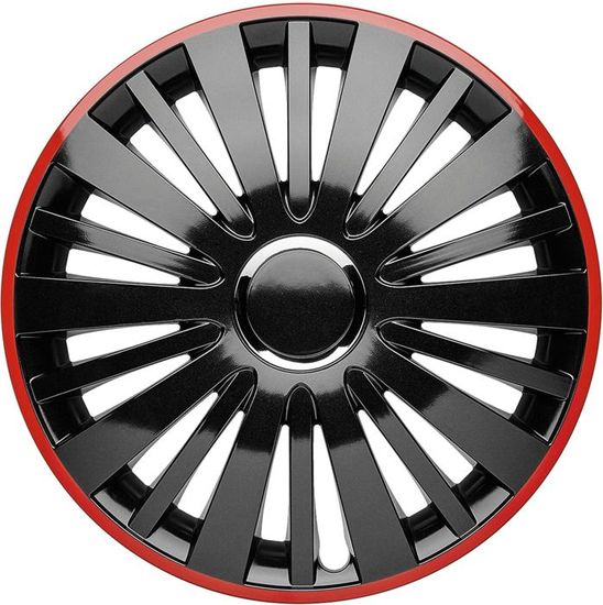 Enjoliveurs Albrecht 15 Pouces Noir - Pour Jantes Acier - Fixation Facile - Fabriqué En UE