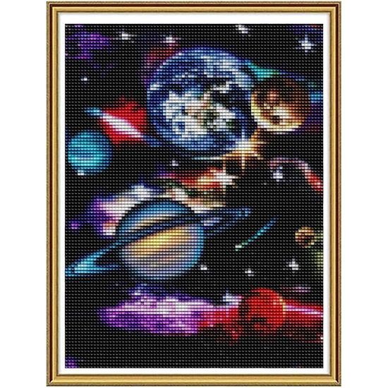 Jaxiaco Peinture Diamant 5D Taureau Noir 40x60cm - Kit Art Diamant Adultes - Déco Murale DIY