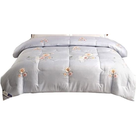 Le Linge De Jules Housse Couette 220x240 + 2 Taies - Pur Coton 57 Fils - Fleur Paradis Vert/Noir