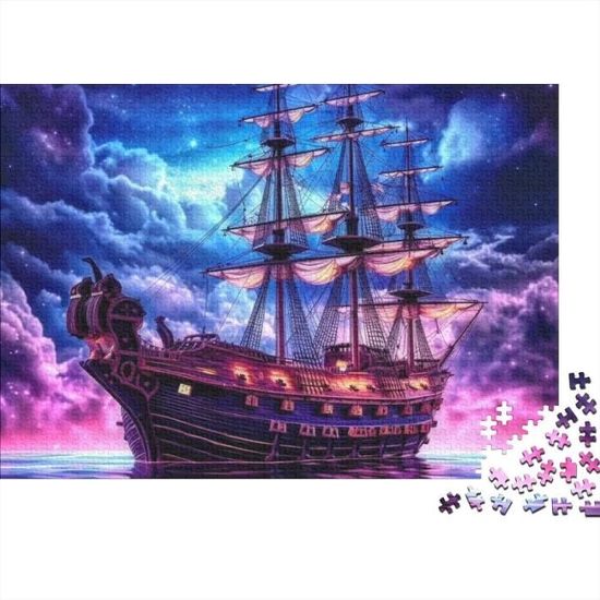 Puzzle detective : le bateau pirate et l ile au tresor 50 pieces - mer Puzzle detective : le bateau pirate et l ile au tresor 50 pieces - mer