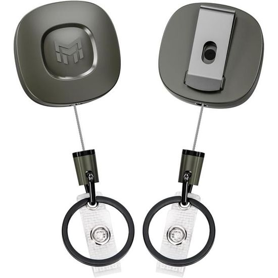 Clip Ceinture Acier Inoxydable Rugged Equipment Noir - Neuf Sans Emballage