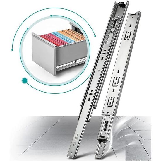 VADANIA Softclose Glissières De Tiroir 500 #VK1245, Aortisseent à Fereture Autoatique, à