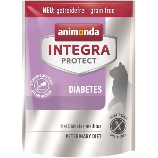Integra Protect Diabetes d’animonda pour chat, nourriture de régime pour chat, nourriture sèche en cas de diabète, 300 g