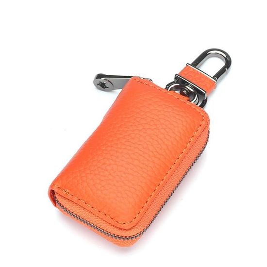 Orange - Porte clé de voiture en cuir véritable pour femme, portefeuille de  femme de ménage, pochette pour cl - Cdiscount Bagagerie - Maroquinerie