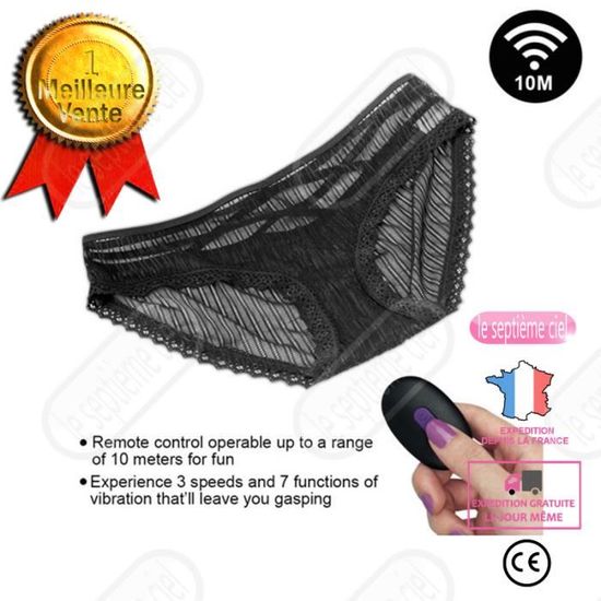 Culotte Vibrante Et Rotative Télécommandée LOVE AND VIBES - Électrostimulation Silicone - Neuf