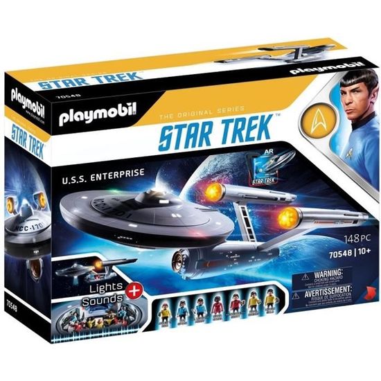 PLAYMOBIL - Star Trek - U.S.S. Enterprise NCC-1701 - Effets lumineux et sons originaux