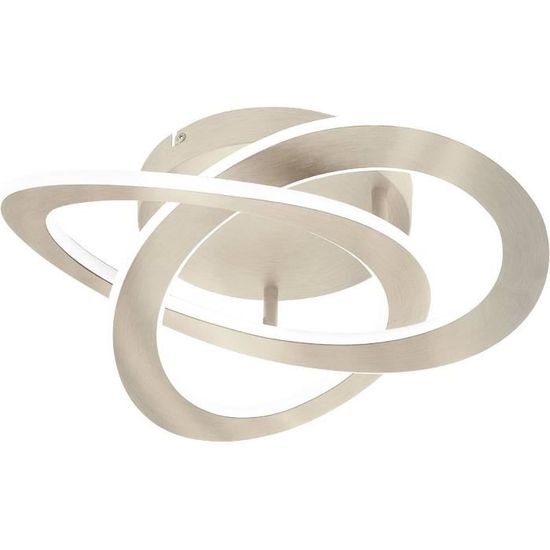 Parrot Uncle Ventilateur De Plafond Intérieur De 52 Po. En Nickel Brossé Avec Lumière Et T