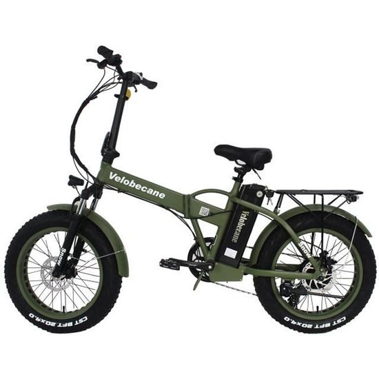 Velobecane Velo electrique fatbike pliant Snow Batterie 15Ah-75 Km Autonomie