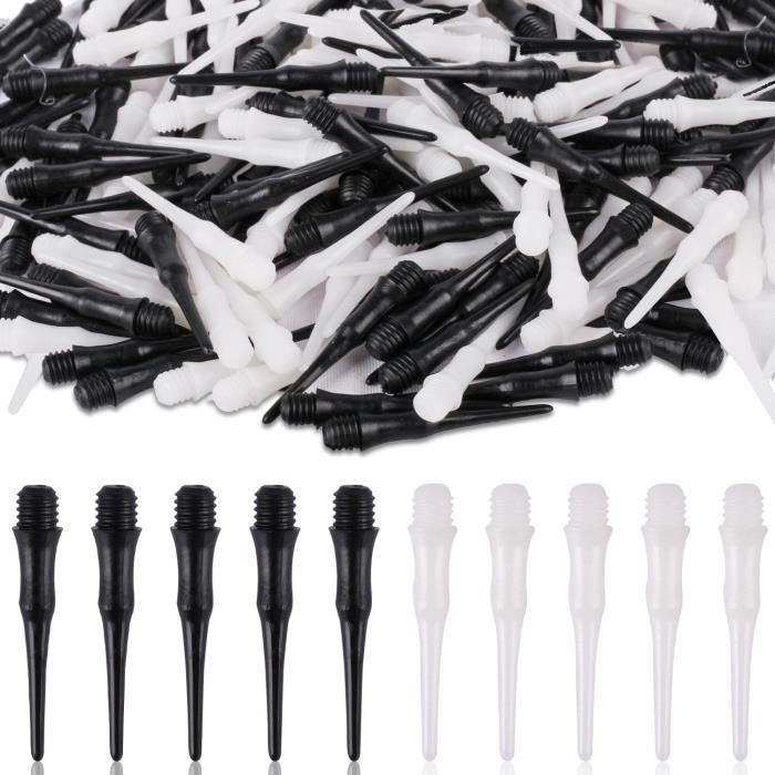 Set Fléchettes Pointe Souple 12 Pièces – 18 G, Laiton, 4 Couleurs, 100 Pointes De Rechange, Pour Cible Électronique