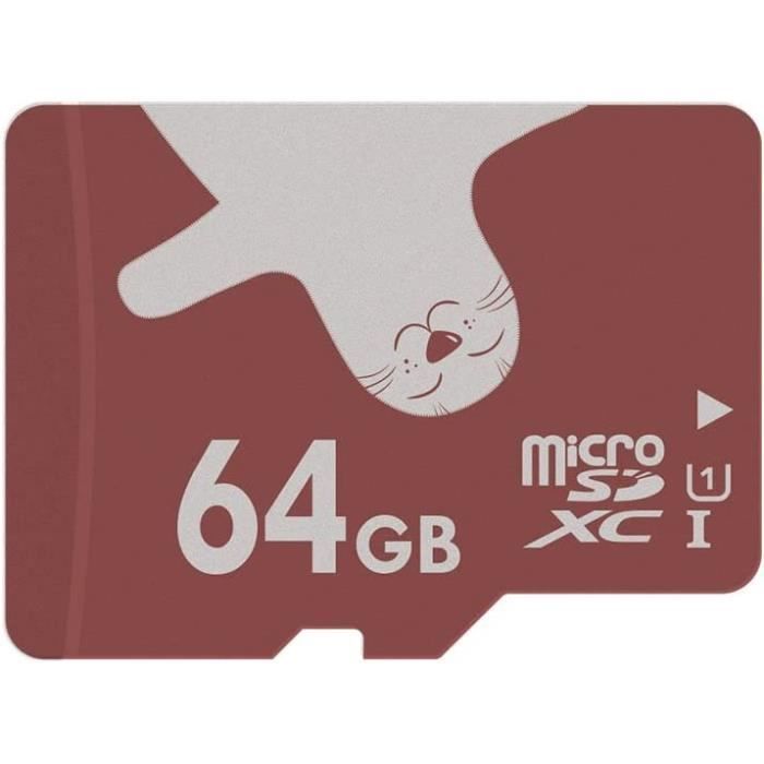 Carte Mémoire 64 Go Cartes Micro SD Transflash pour Telephone avec ...