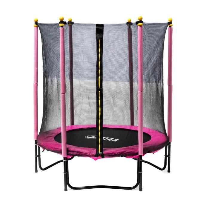 Trampoline pour enfants 140 Plus Rose - Jeux et jouets pour enfants plein air