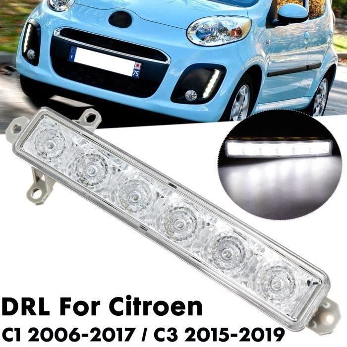 6-LED Feu diurne DRL Claire Pour Citroen C1 2006-2017 C3 2015-2019 Me43780