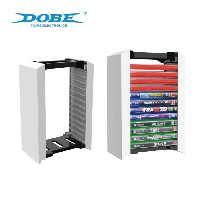 Support de stockage de boîte de carte de jeu pour Play Station 5 / X Box 12 pièces support de carte Console Ninend Switch-blanc