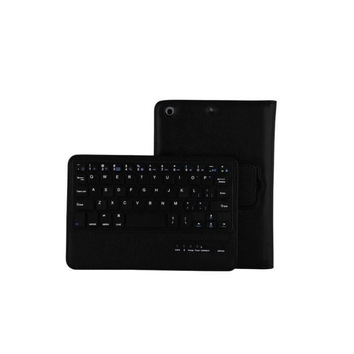 Pour iPad Mini 2 Mini 3 Mini 4 magnétiquement détachable Bluetooth clavier portefeuille Folio housse en cuir pour IPad M*CD2022