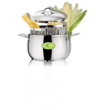 IO BIO Cuiseur double panier inox Marmite Pates