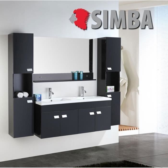 MEUBLE SALLE DE BAIN DOUBLE VASQUE LUXE, BEAU MEUBLE DOUBLE VASQUE 120 cm Elegance ensembles