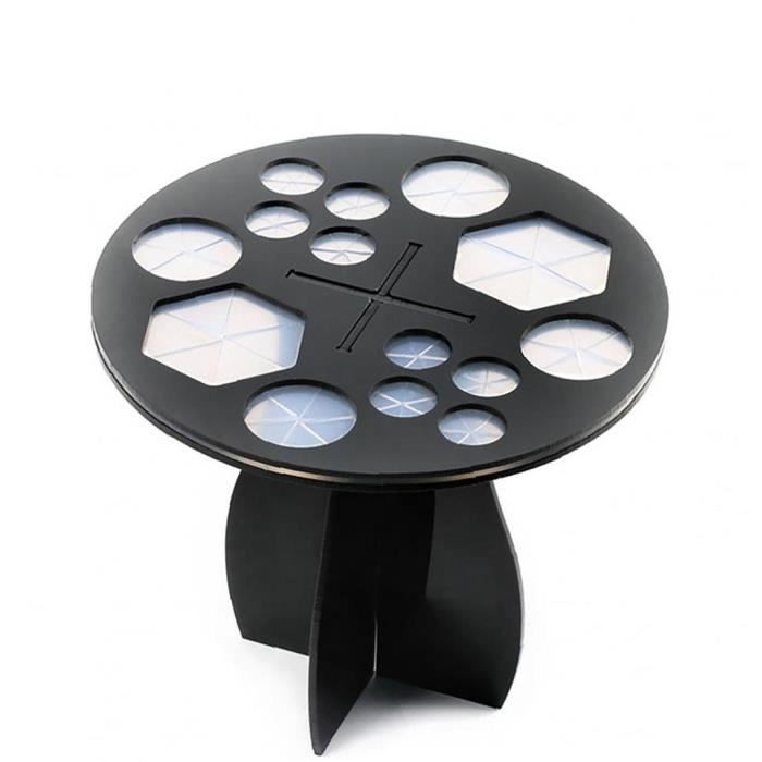 Porte-pinceau de maquillage 1PC 14 trous brosse brosse Organiseur Base acrylique Maquillage de maquillage pliable Stand Séchoir à ai