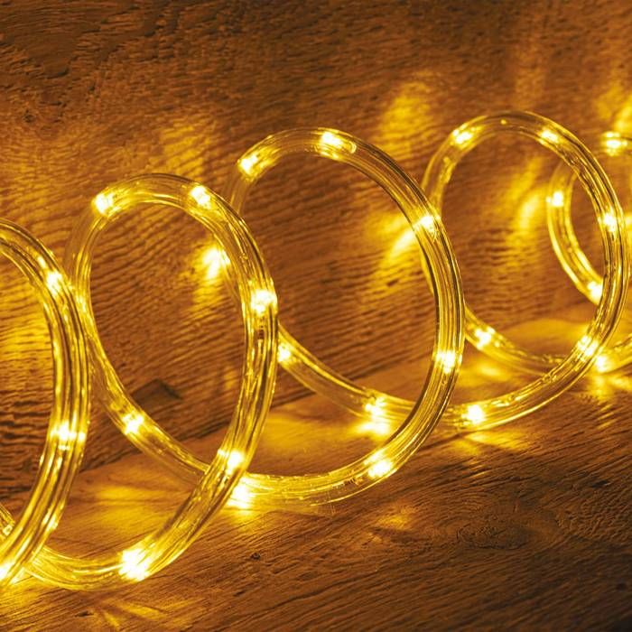 Guirlande Tube lumineux Led Blanc Chaud 24m