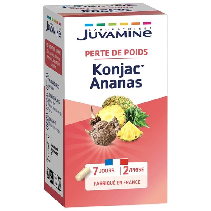 Juvamine Perte de Poids Konjac Ananas 42 gélules