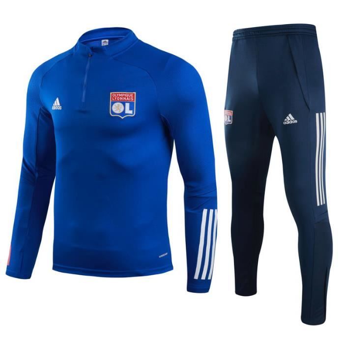 Maillot de Foot Lyon Olympique Lyonnai - Maillot Foot Enfants Garçon Homme 2020 - 2021 Survêtements Foot Maillot de Foot