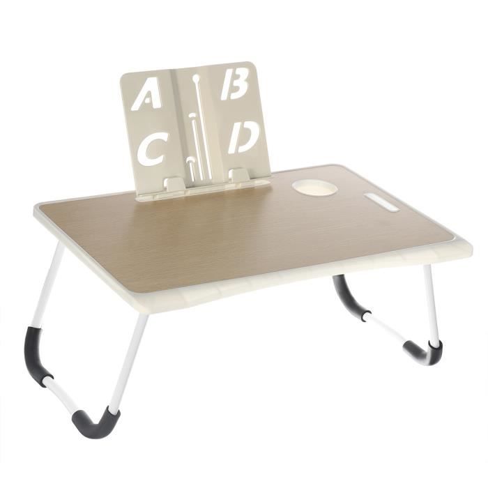 Table de lit PC Ordinateur Portable - Pliable - 60x40x28cm