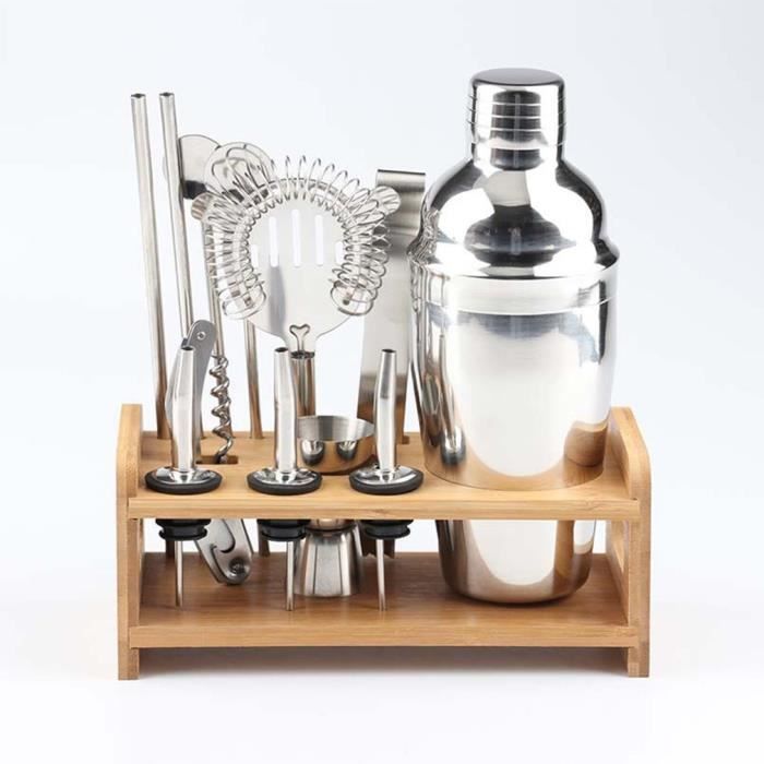 12 pcs-set Shaker Cocktail Mélangeur Vin Martini Shaker pour Barman Boisson - 750ml