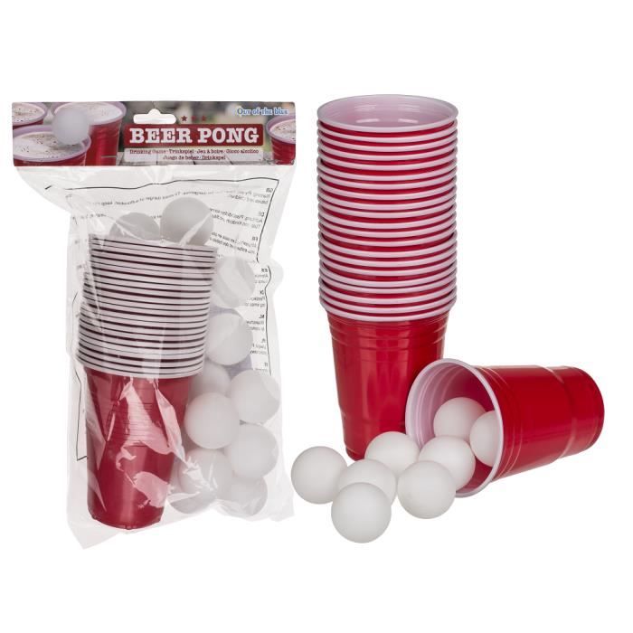 OOTB - Jeu à boire Beer Pong - 15 boules & 22 gobelets