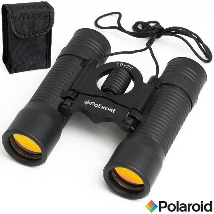 Jumelles Polaroid 10x25 Multi-Usage Sacoche de rangement inclus