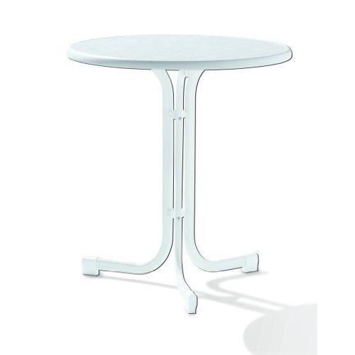 Sieger 108/W Table de Jardin Acier Blanc 70 x 70 x 72 cm…