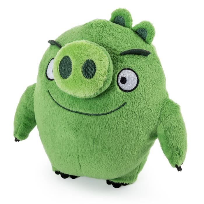 Peluche 20 cm Angry Birds : Cochon vert Coloris Unique