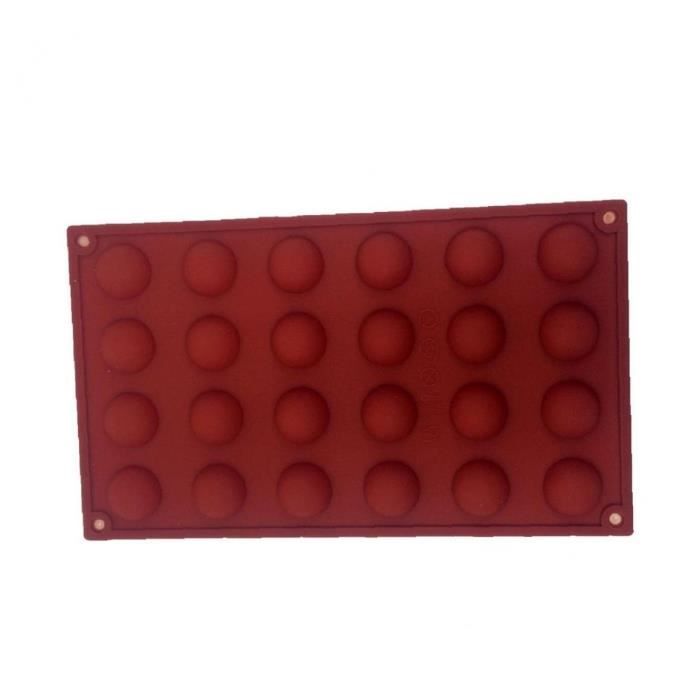 24 Sphères de silicone gâteau de silicone moule bricolage cuisson de cuisson antidérapable cupon réutilisable très résistant