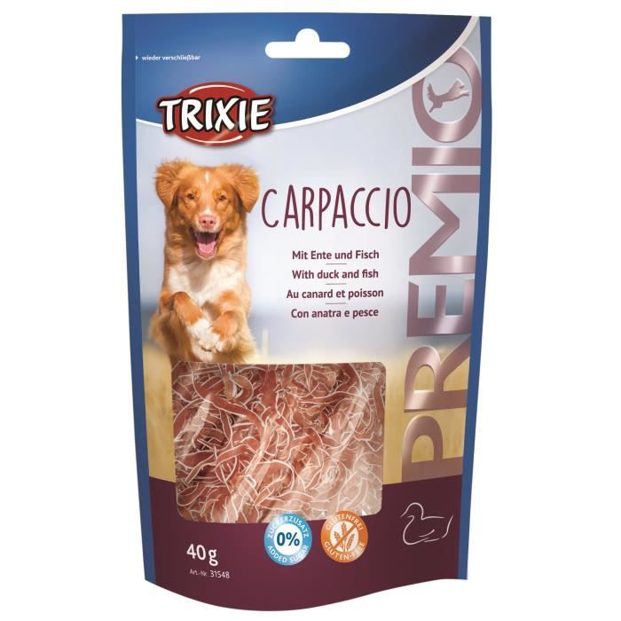 TRIXIE Carpaccio Premio au canard et poisson - 40g - Pour chien
