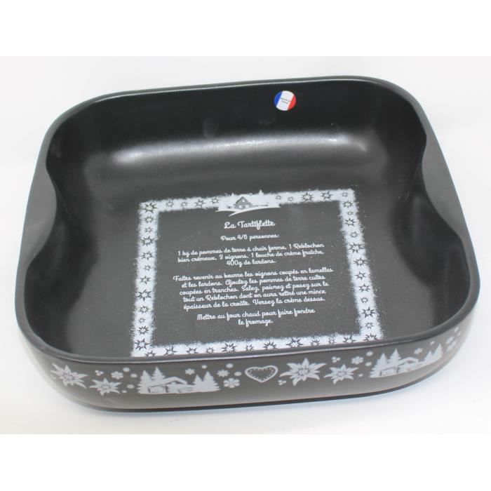 Plat à four carré LA TARTIFLETTE 25 X 25 CM
