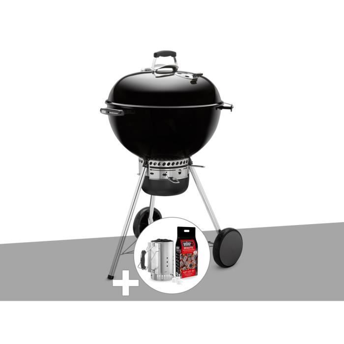 Barbecue Weber Master-Touch GBS 57 cm Noir + Kit Cheminée