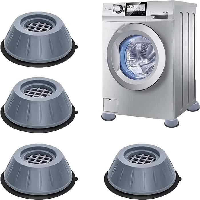 Patins Anti Vibration,4 Pièces Coussinets de pieds de machine à laver Antidérapant Tampon pour machine à laver et sèche-linge