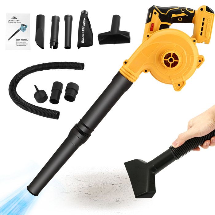 Souffleur Aspirateur Sans Fil Compatible Makita 20V | 6 Vitesses Réglables - Pour Jardin Et Maison