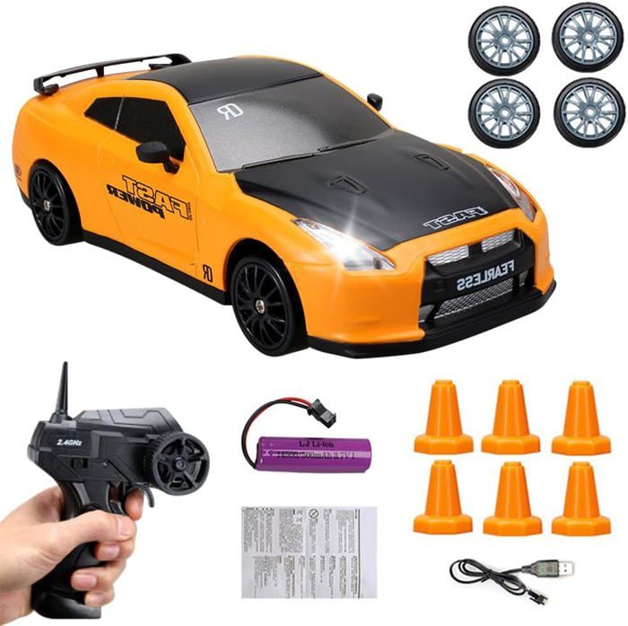Voiture Télécommandée Drift Car Télécommandée 1/14 2.4GHz Haute Vitesse 42km/h Véhicule 4WD Cadeaux pour Enfants Adultes 2845 3700KV Moteur Sans Balais avec 2 Batteries Voiture Télécommandée Drift Car Télécommandée 1/14 2.4GHz Haute Vitesse 42km/h Véhicule 4WD Cadeaux pour Enfants Adultes 2845 3700KV Moteur Sans Balais avec 2 Batteries