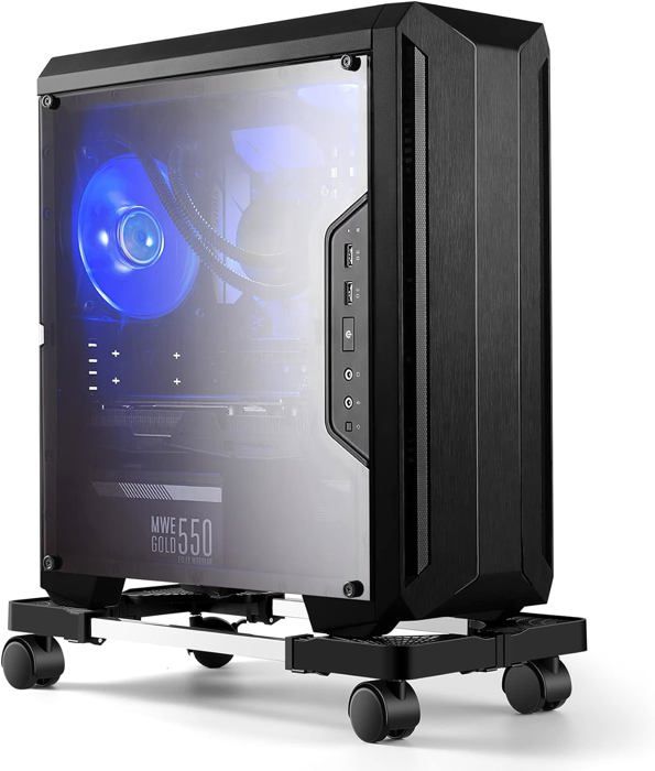 Support Tour PC Roulettes Support PC Sous Bureau SPORWAY Avec Roues | Réglable 20-30cm, 30kg Max | Chariot Tour PC Mobile Case Pc Support Tour PC Roulettes Support PC Sous Bureau SPORWAY Avec Roues | Réglable 20-30cm, 30kg Max | Chariot Tour PC Mobile Case Pc