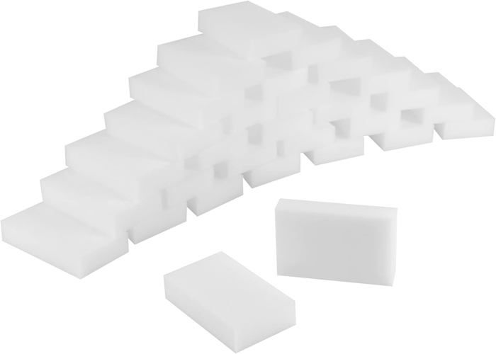 PBHKP Lot De 100 Éponges Magiques Mélamine – Nettoyage Multisurface (Salle De Bain, Cuisine) – 10x6x2 Cm