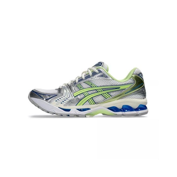 Basket Asics GEL KAYANO 14 Blanc/Gris/Fluo Vert Cdiscount Chaussures