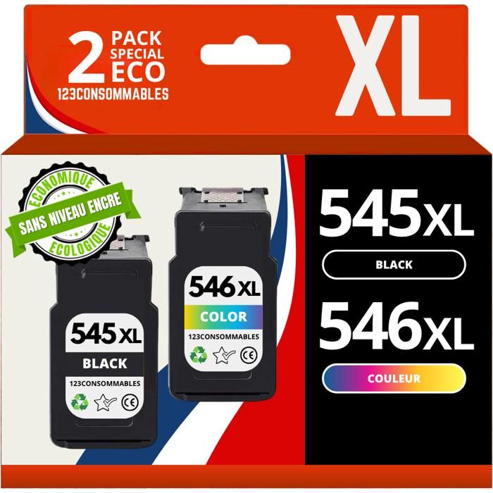 Cartouches D'encre Compatibles Canon Pixma MG3050 - PG545XL & CL546XL - Lot Neuf