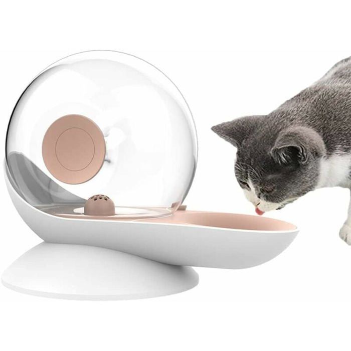 Distributeur deau Automatique pour Chien Chat en Forme descargot Abreuvoir à gravité pour Animaux domestiques Fontaine Transpa