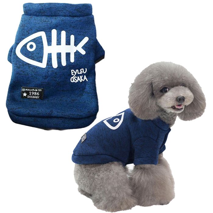 Meilleurs prix pour Manteau pour chien ou chat de petite et moyenne taille veste pour chiot gilet dhiver pour chien (bleu)