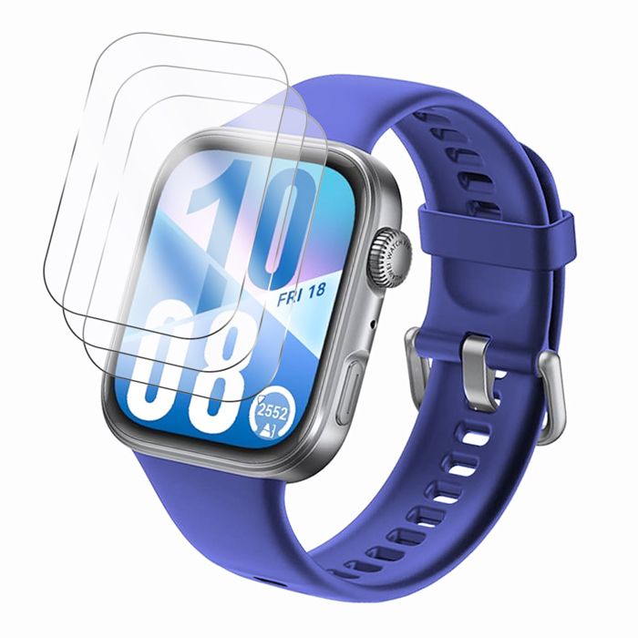 Lot de 3 verre trempé pour montre Huawei Watch Fit 4 / Huawei Watch Fit 4 Pro 1.82 - Film de Protection - Visiodirect -