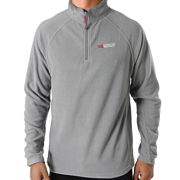 Veste Polaire 1/4 de Zip Gris Homme Geographical Norway Men 233 TUG Veste Polaire 1/4 de Zip Gris Homme Geographical Norway Men 233 TUG