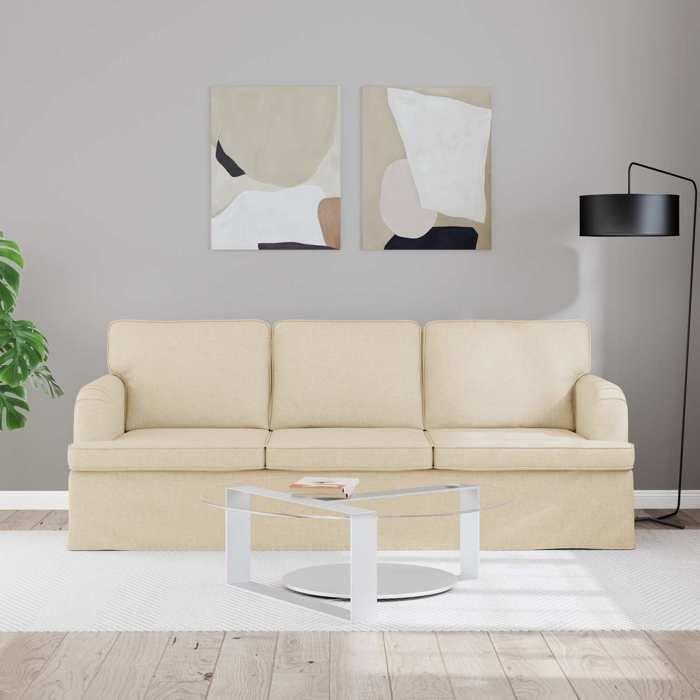 Crème SOFA - PHSH - Canapé 180cm - 3 places - Crème Métал C433