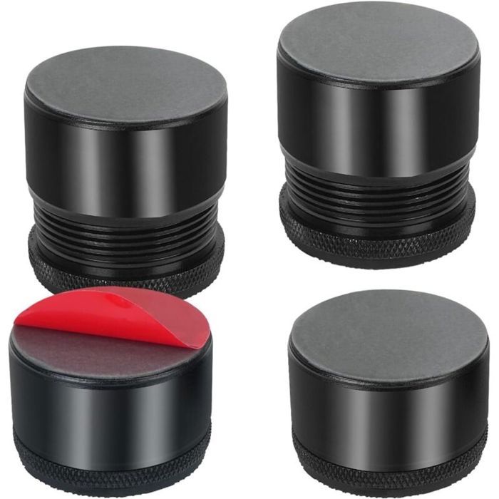 Rehausseurs de meubles - PZCC - Lot de 4 - Hauteur réglable 2 7-4 0 cm - Adhésifs - Antidérapants