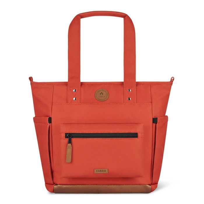 Sac à épaule - CABAIA - Essentials Tote Bag M Bogota - Rouge - 100% polyuréthane - 40x33x11 cm