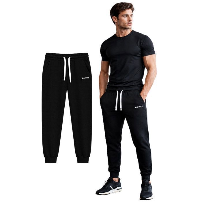 Pantalon de survêtement Homme Lotto Noir Pantalon de survêtement Homme Lotto Noir
