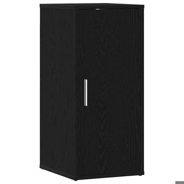 Armoire à chaussures - vidaXL - armoire chaussures - bois dingénierie - chêne noir - 32 x 35 x 70 cm - 5 étagères - avec porte{vdh5